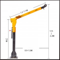 Petite grue pour grue montée sur véhicule
