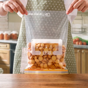 Sac alimentaire plastique de congélation étanche scellé