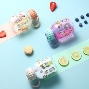 Bouteille en Plastique résistant de paille en silicone 480ml pour enfant