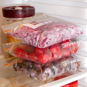 Sac alimentaire plastique de congélation étanche scellé
