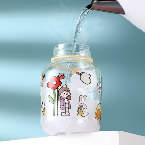Bouteille en Plastique résistant de paille en silicone 480ml pour enfant