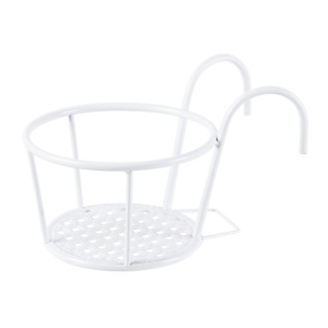Support de pot de fleurs suspendu en fer forgé