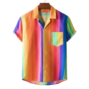 Chemise homme à motif irrégulier