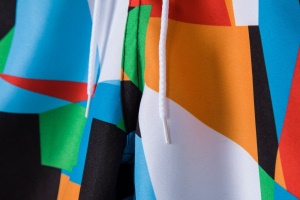 Short décontracté à motif multicolore