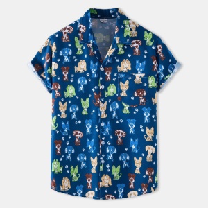 Chemise homme avec motif irrégulier