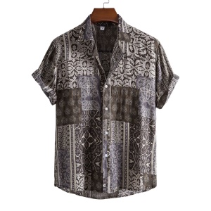 Chemise homme avec motif irrégulier