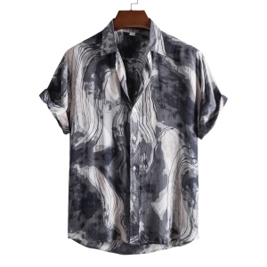 Chemise homme à motif irrégulier