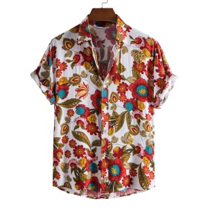 Chemise homme à motif irrégulier