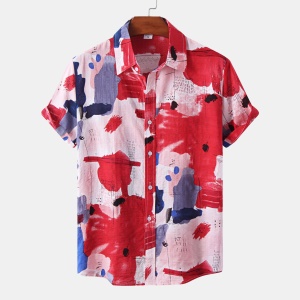 Chemise homme à motif irrégulier