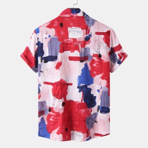 Chemise homme à motif irrégulier
