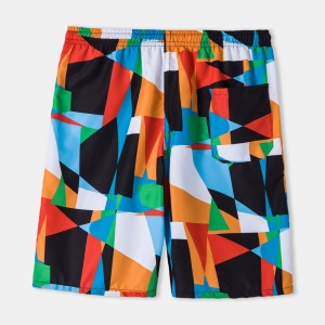 Short décontracté à motif multicolore