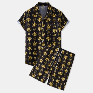 Ensemble  Chemisette + Short à rayure style décontracté