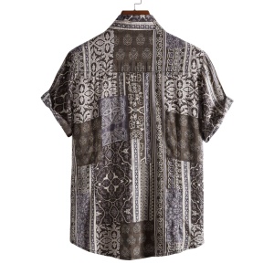 Chemise homme avec motif irrégulier