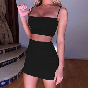 Ensemble mini haut  + mini jupe