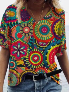 Tshirt à manches longues avec motif irrégulier