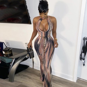 Combinaison moulante sans manches Col ouvert pour femme