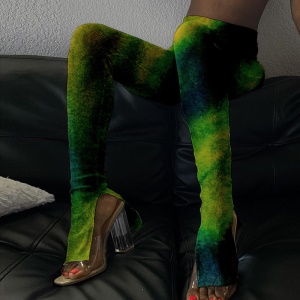 Pantalon à cordon filant ouvert au pied