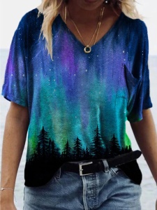 T-shirt à motif irregulier