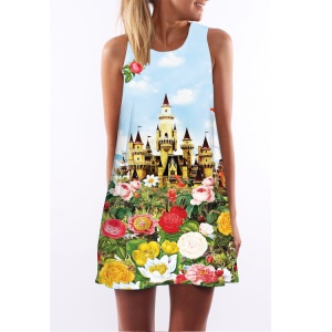 Robe ample décolletée à col rond