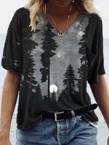 T-shirt à motif irregulier