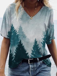T-shirt à motif irregulier