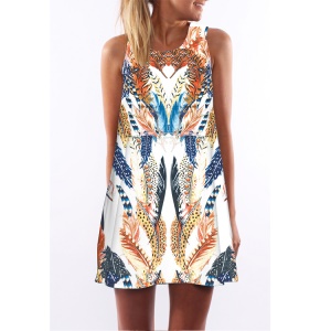 Robe ample décolletée à col rond