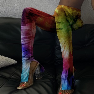 Pantalon à cordon filant ouvert au pied
