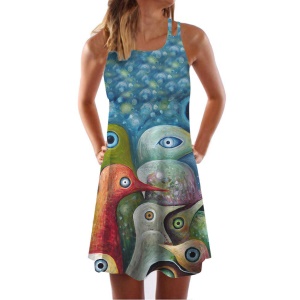 Robe courte et décontractée