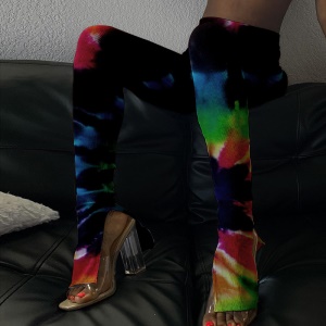 Pantalon à cordon filant ouvert au pied
