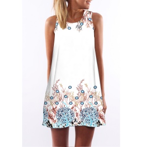 Robe ample décolletée à col rond