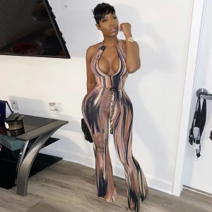 Combinaison moulante sans manches Col ouvert pour femme