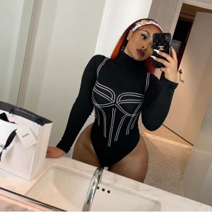 body suit à manches longue