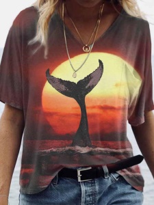 T-shirt à motif irregulier
