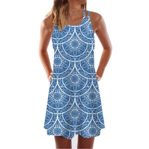Robe ample courte avec bretelles