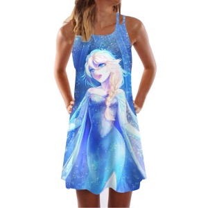 Robe ample courte avec bretelles