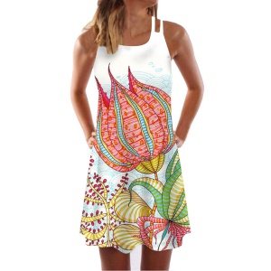 Robe courte et ample sans manches