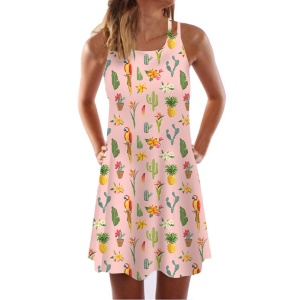 Robe courte et décontractée