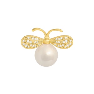 Broche de col en perle pour  femme