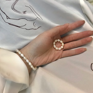 Bracelet et Anneau de perles