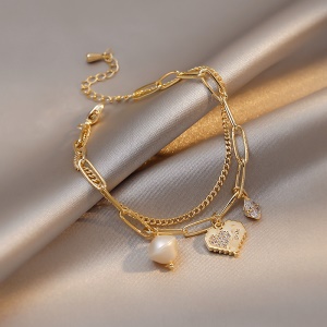 Bracelet de perles Love Double