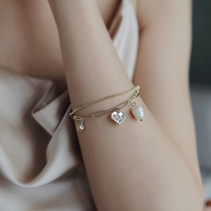 Bracelet de perles Love Double