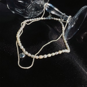 Collier de perles amour ensemble de deux pièces