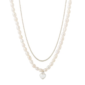 Collier de perles amour ensemble de deux pièces