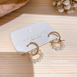 Boucle d'oreille de perles