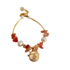 Bracelet de Perles et pierre colorées