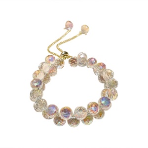 Bracelet à boule de cristal réglable