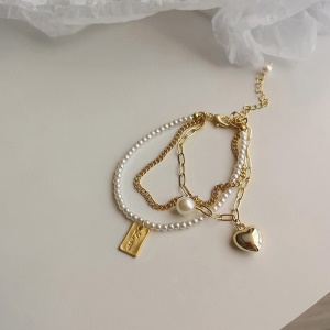 Bracelet de perles multicouche 3en1