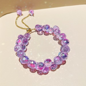 Bracelet à boule de cristal réglable