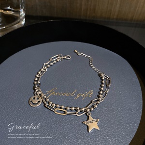 Bracelet 2en1 type argenté