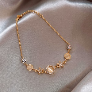 Bracelet style Coréen pierre œil de chat